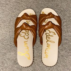 Alyse, Saddle Leather Snadals by Sam Edelman, Size 7, never worn before